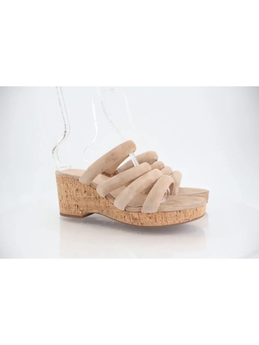 Sam Edelman Women's Yuki Sandals Size 11 Suede Strappy Cork Wedge Platform